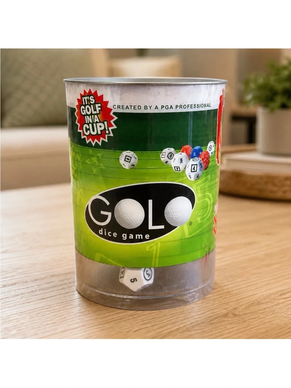 Golf Dice Game “It’s Golf In A Cup!” PGA Professional Travel Game Complete
